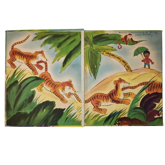 Vintage LITTLE BLACK SAMBO by HELEN BANNERMAN  Illustrated by ROBERT MOORE 1942 - Picture 3 of 16